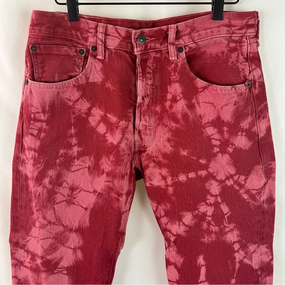 GoodTreasures Damage Control Reverse Tie Dye Vintage 501xx Buttonfly Jeans 33x32 - Picture 10 of 16